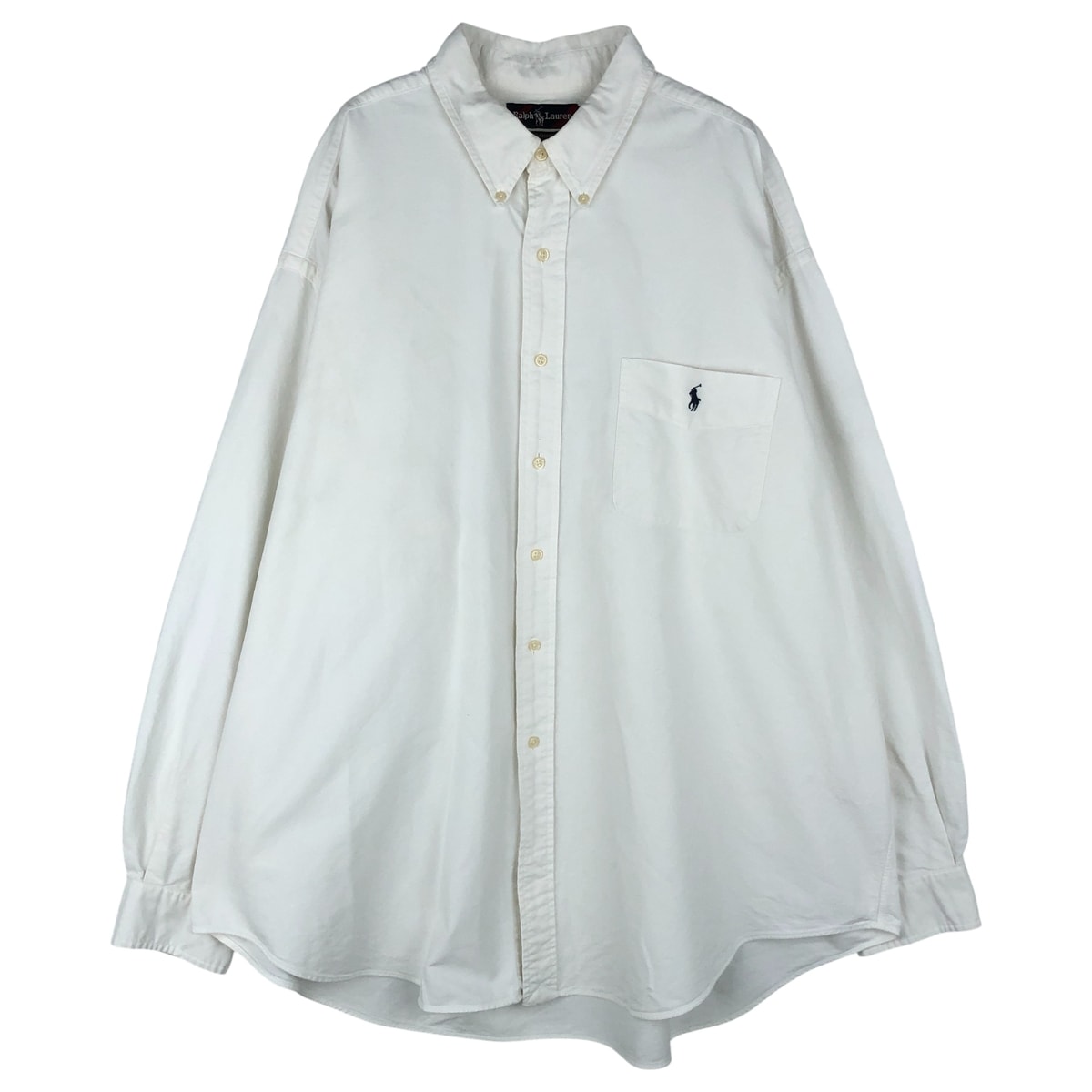 古着 ラルフローレン Ralph Lauren BIG SHIRT 長袖 ボタンダウンシャツ メンズXXL相当/eaa610580