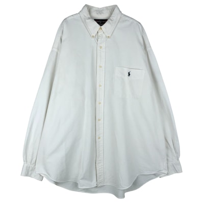 古着 ラルフローレン Ralph Lauren BIG SHIRT 長袖 ボタンダウンシャツ メンズXXL相当/eaa610580