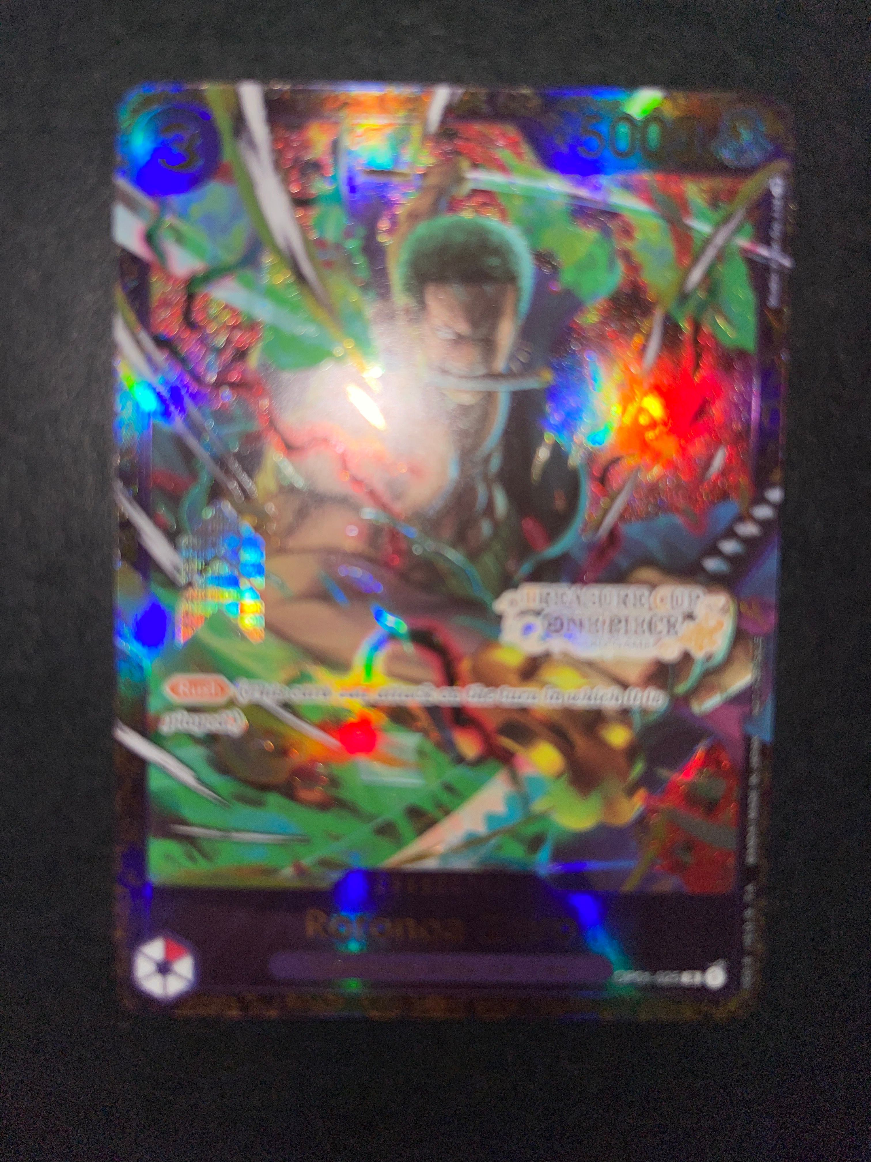 ロロノア・ゾロ SR [OP01-025]【英語版】(プロモーションカード「トレジャーカップ フラッグシップ 記念品」)