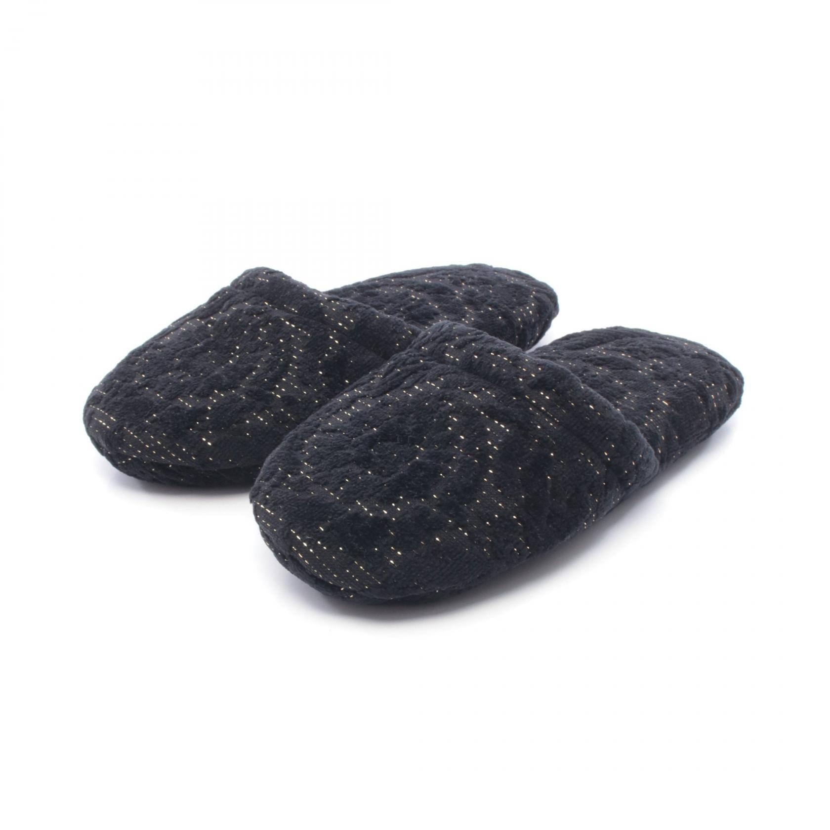ヴェルサーチ VERSACE BATH SLIPPERS BAROCCO バロッコ サンダル 靴 コットン レディース ブラック系 / ゴールド系 ZSLB000081A08851 1E8 【新品】