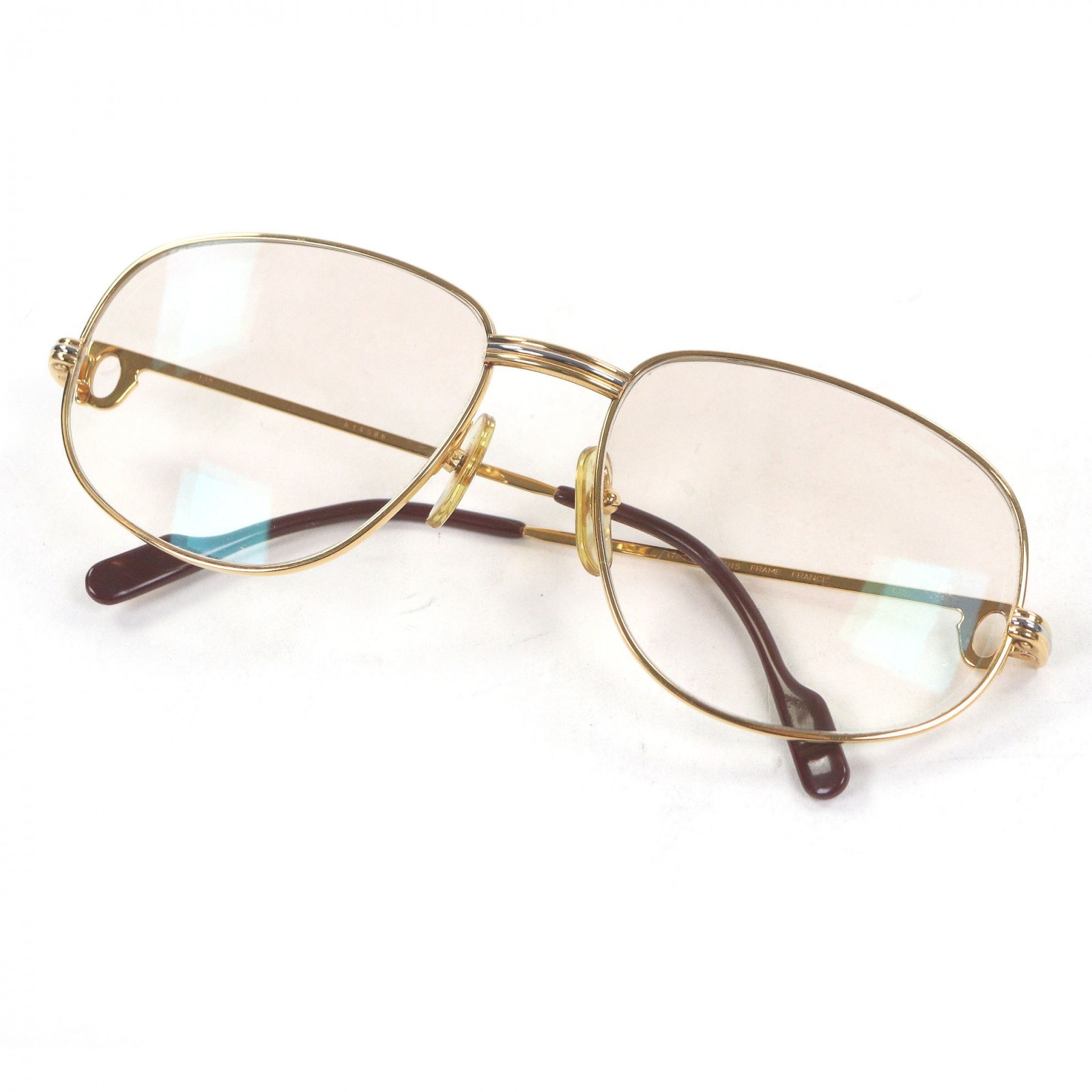 良品 カルティエ サングラス ゴールド メンズ 58□18