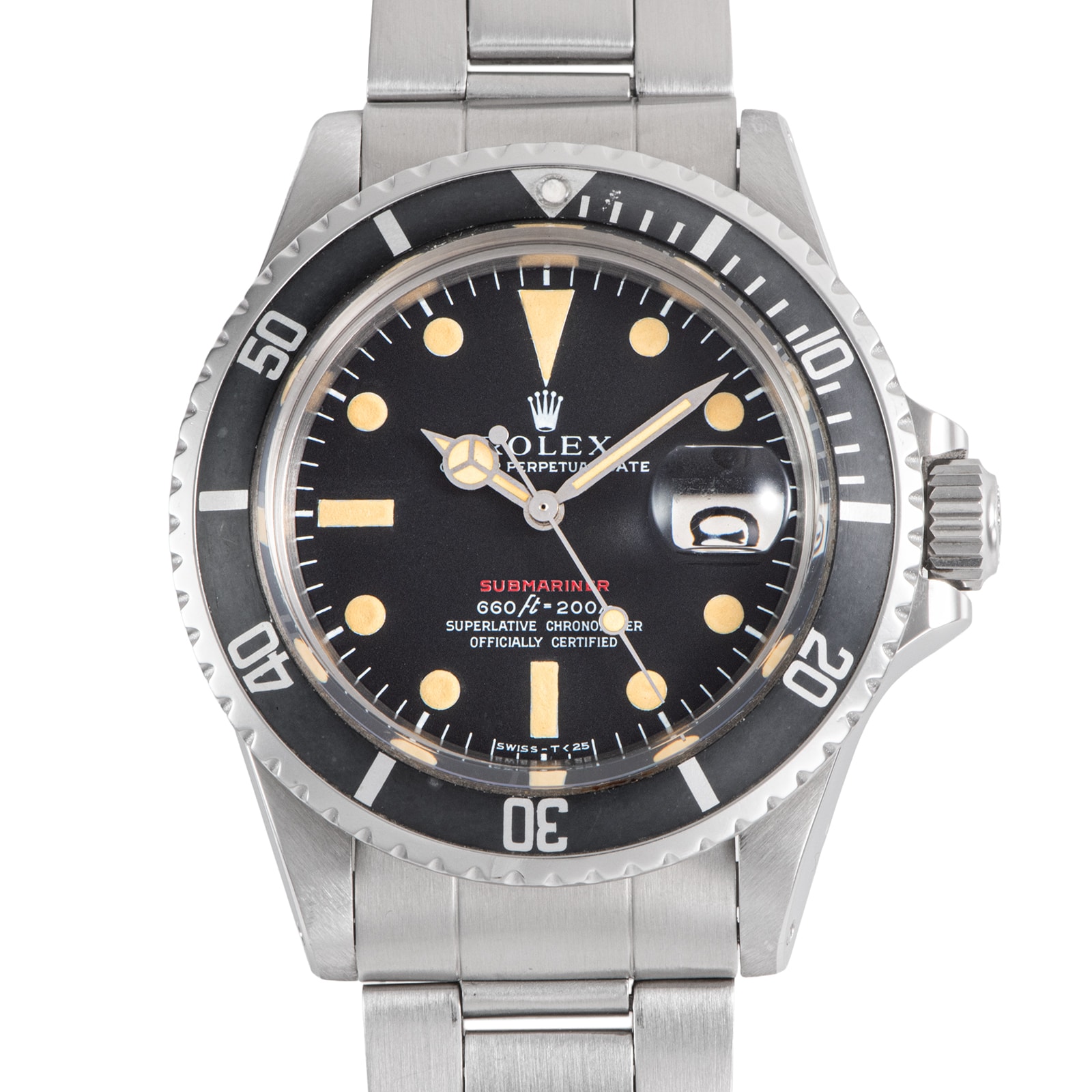 ROLEX ロレックス 赤サブマリーナデイト 1680 1970年製 Mark4ダイヤル ステンレススチール【中古】