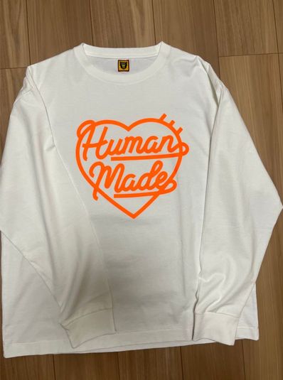 HUMAN MADE Heart L/S T-Shirt "White"