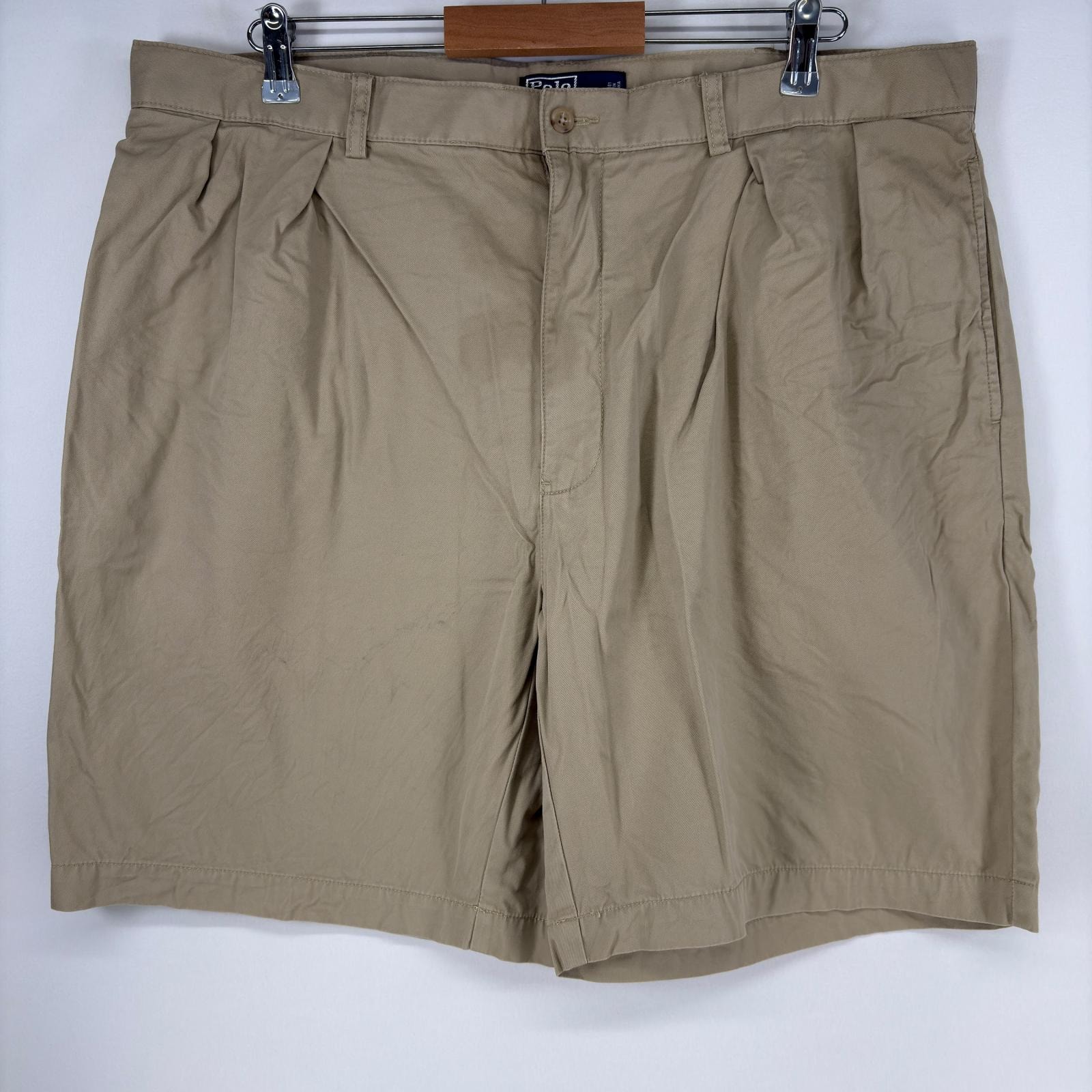 古着 ポロバイラルフローレン Polo by Ralph Lauren ショートパンツ ワンポイントロゴ TYLER ポロチノ ハーフパンツ w40 ベージュ メンズ