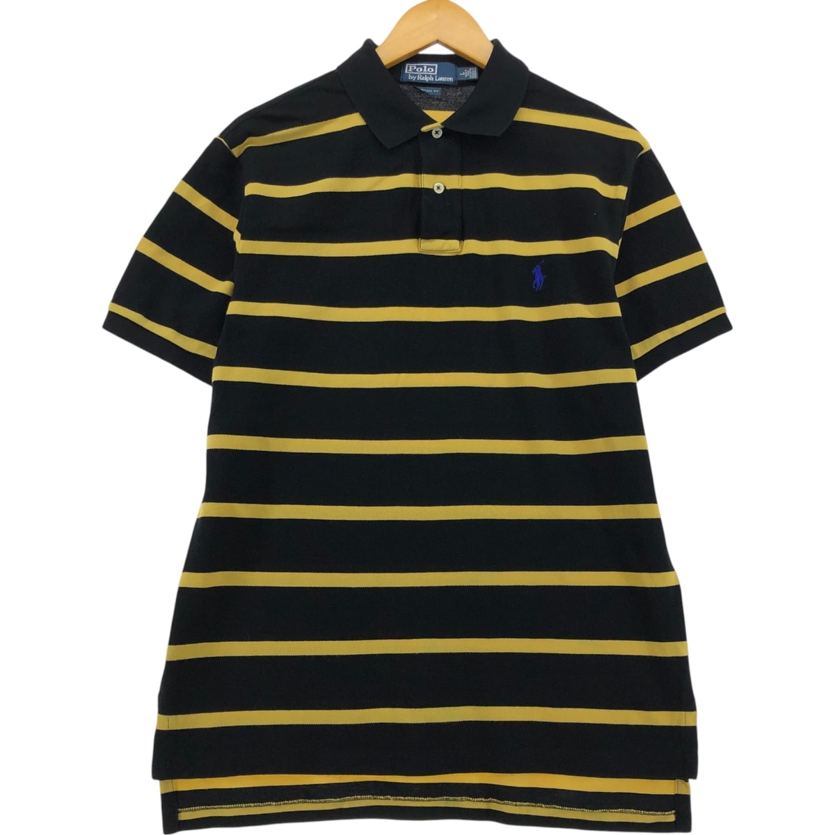 古着 ラルフローレン Ralph Lauren POLO by Ralph Lauren CUSTOM FIT 半袖 ボーダー ポロシャツ メンズL相当/eaa563853