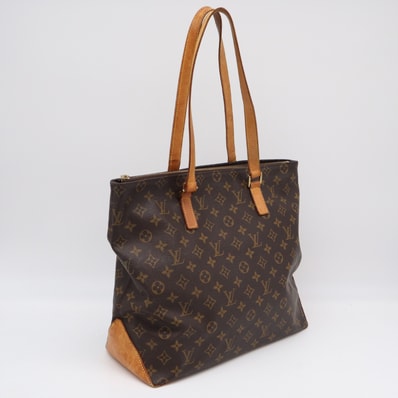 LOUIS VUITTON ルイ・ヴィトン モノグラム カバ メゾ M51151 トートバッグ ブラウン コーティングキャンバス レザー レディース