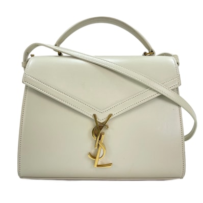 イヴ・サンローラン YSL レザー カサンドラ 2WAY ハンドバッグ【中古】