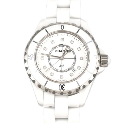 シャネル J12 33mmセラミック・12P H1628 セラミック クォーツ