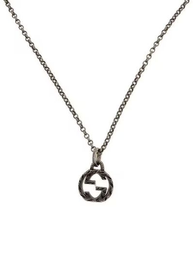 GUCCI Interlocking G Pendant Necklace