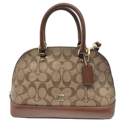 PVCレザー シグネチャーロゴ2WAY ハンドバッグ ショルダーバッグ【1142342211641】