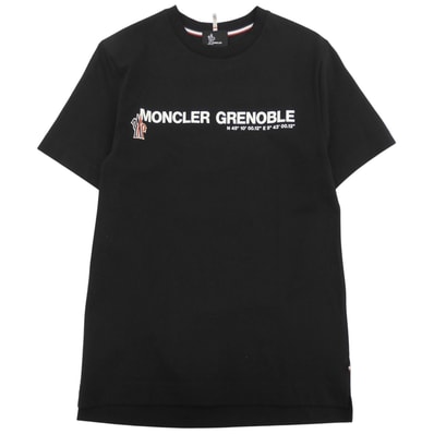極美品 モンクレール グルノーブル 半袖Tシャツ ブラック メンズ M