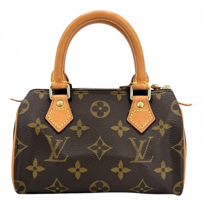 LOUIS VUITTON ルイヴィトン ハンドバッグ モノグラム ミニスピーディ 小さめ M41534 ブラウン 茶 ゴールド金具 レディース【中古品】