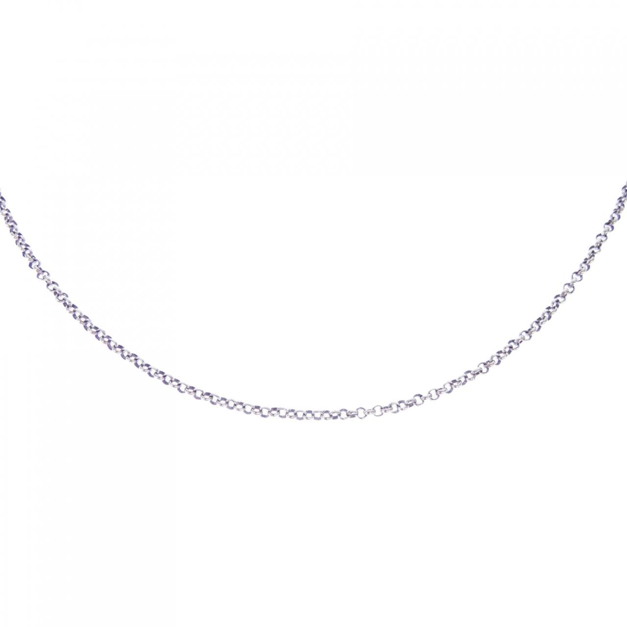 Chrome Hearts Necklace Multipurpose Roll Chain 30 inch 2 Lobster Clips Tiny E CH Plus "Silver"