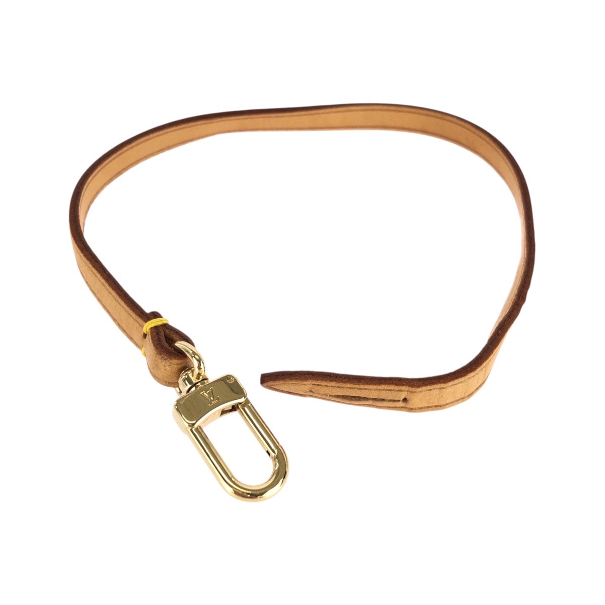 美品 LOUIS VUITTON ルイヴィトン アクセソワール アクセサリーポーチ ベージュ ゴールド金具 レザー ハンドルストラップのみ 603529 【中古】