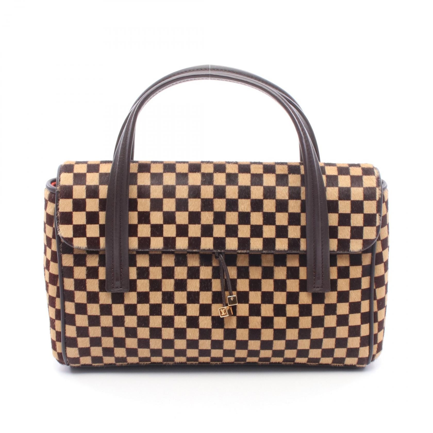 ルイ・ヴィトン LOUIS VUITTON ライオン ダミエソバージュ ハンドバッグ バッグ レザー レザー レディース ブラウン系 M92131 【中古】
