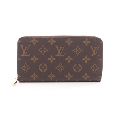 ルイ・ヴィトン LOUIS VUITTON ジッピーウォレット ラウンド長財布 財布 PVCコーティングキャンバス PVC モノグラム コクリコ レディース ブラウン系 / レッド系 M41896 【中古】
