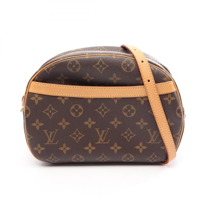 ルイ・ヴィトン LOUIS VUITTON ブロワ ショルダーバッグ バッグ PVCコーティングキャンバス レザー モノグラム レディース ブラウン系 M51221 【中古】