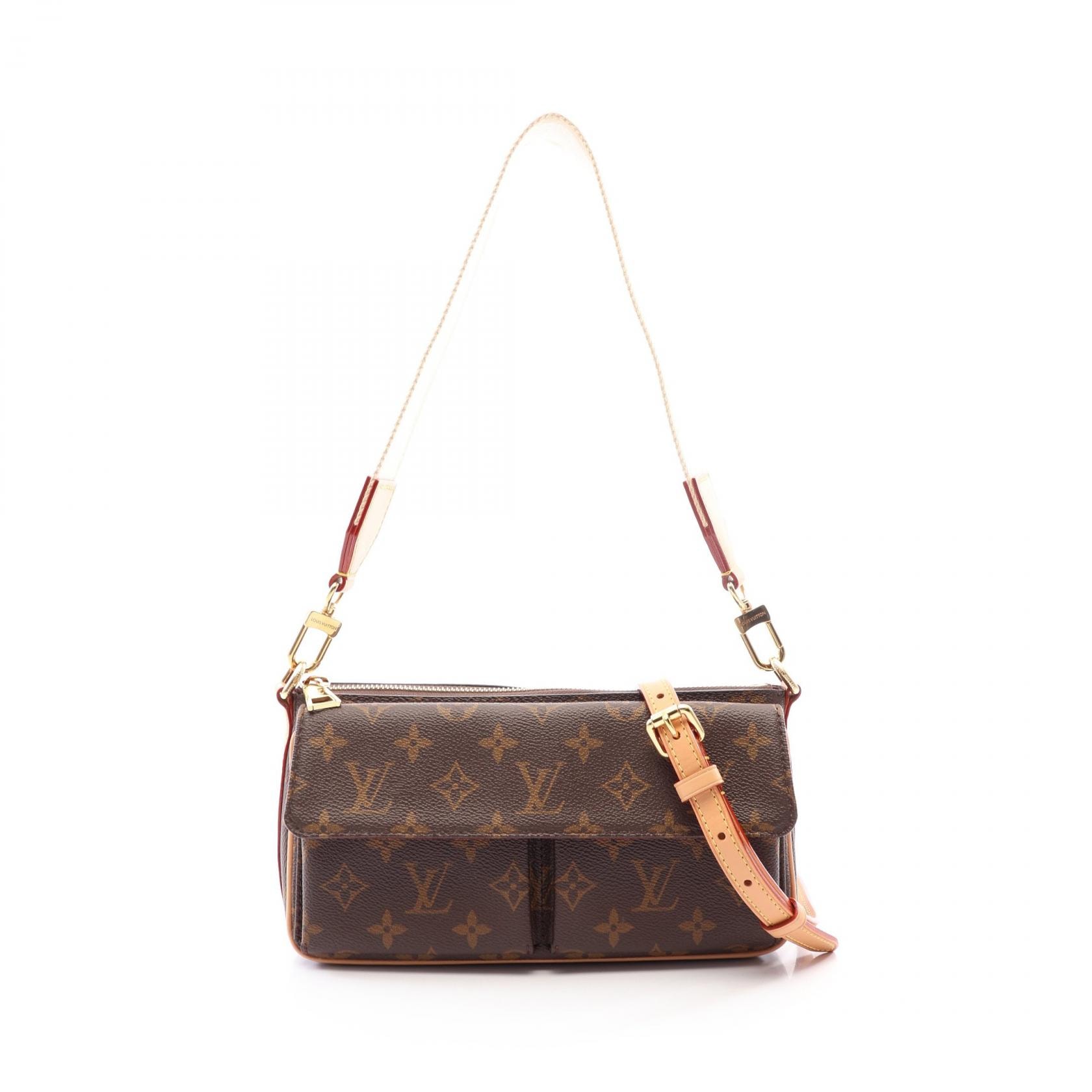 ルイ・ヴィトン LOUIS VUITTON ヴィヴァシテ 2WAY ショルダーバッグ バッグ PVCコーティングキャンバス レザー モノグラム レディース ブラウン系 M46999 【中古】