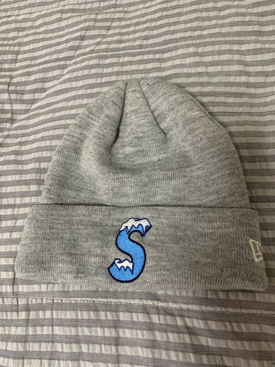 Supreme New Era S Logo Beanie "Heather Grey" (20FW)