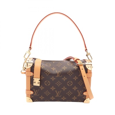 ルイ・ヴィトン LOUIS VUITTON サイドトランクMM 2WAY ハンドバッグ バッグ PVCコーティングキャンバス レザー モノグラム レディース ブラウン系 M46358 【中古】