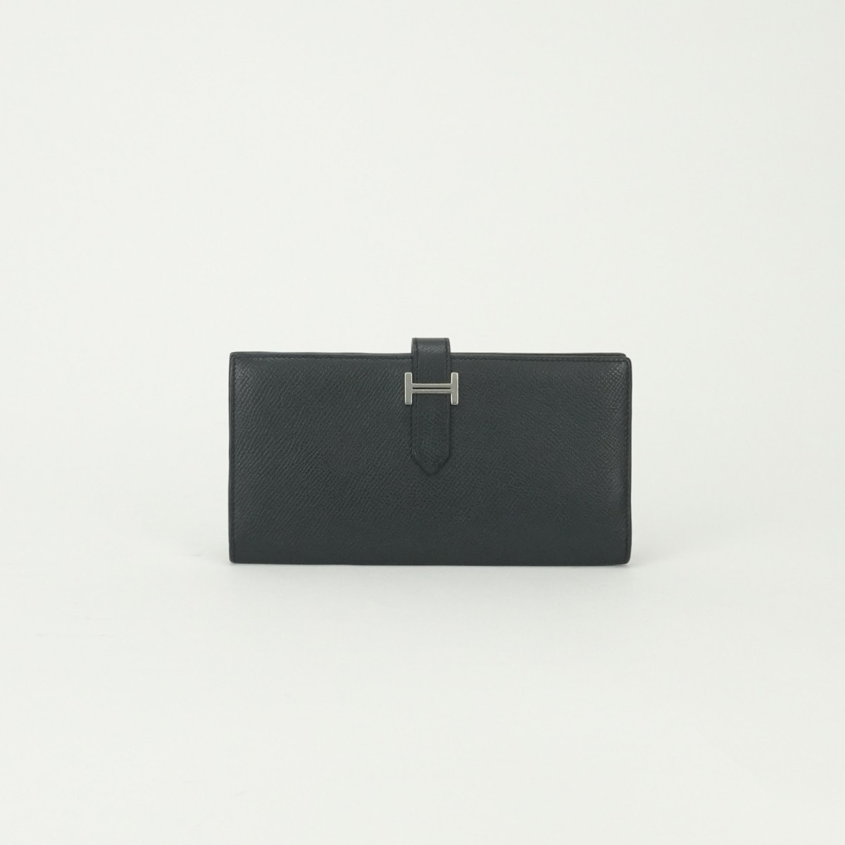 エルメス HERMES ベアンスフレ ベアン スフレ 財布 長財布 ロングウォレット エプソン ノワール Noir ブラック Black 黒 シルバー金具 ヴォーエプソン