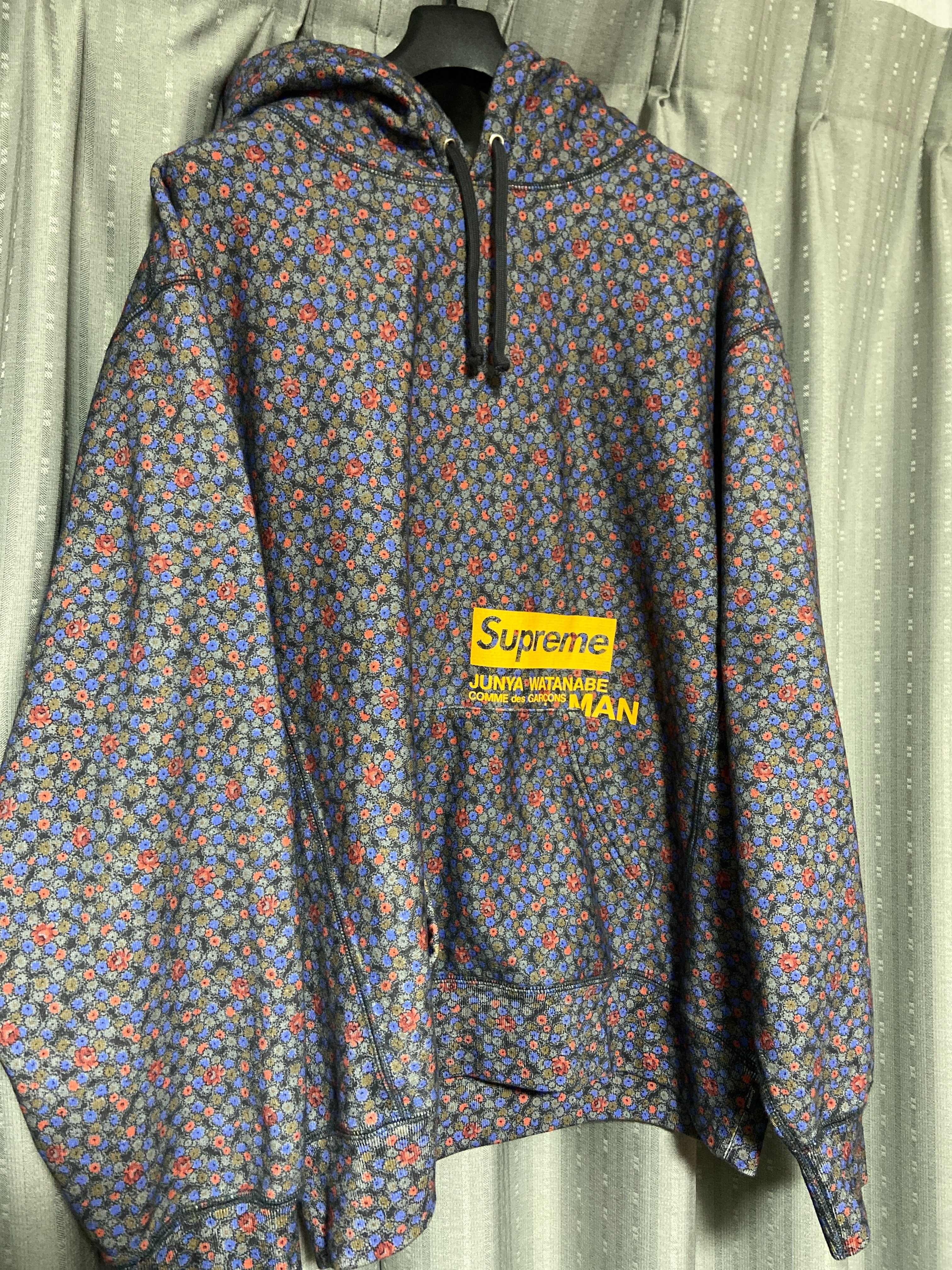 Supreme / JUNYA WATANABE COMME des GARCONS MAN Hooded Sweatshirt "Black Flowers"