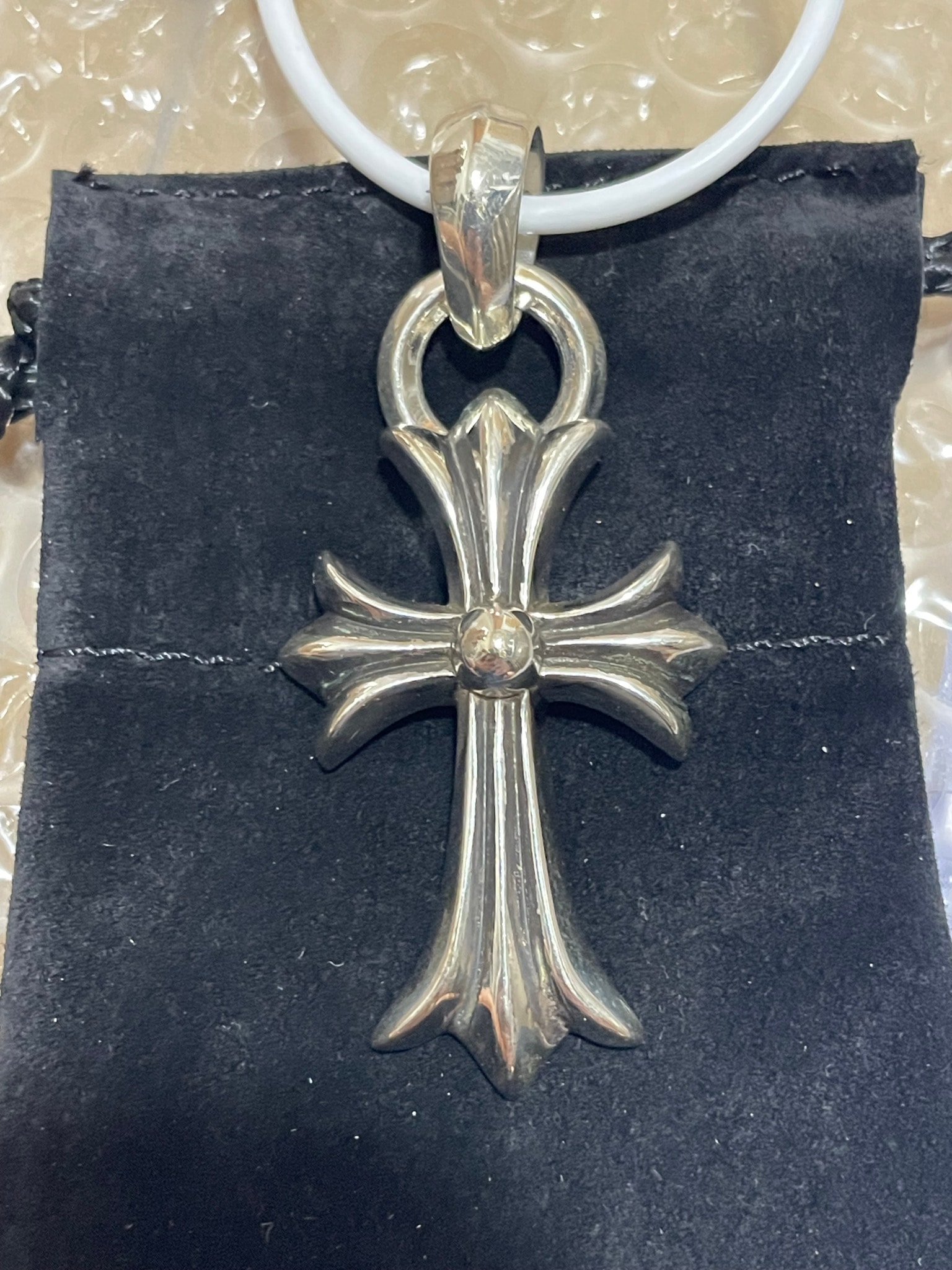 Chrome Hearts CH Cross Small W Bale "Silver"