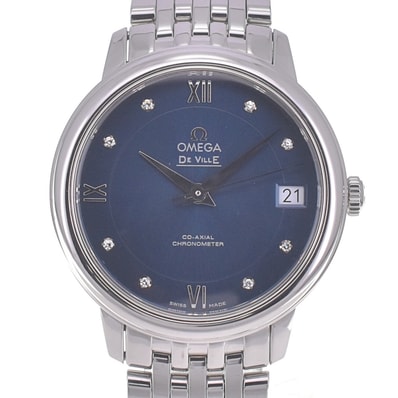 値下 オメガ OMEGA 424.10.33.20.53.001 デビル プレステージ 自動巻き レディース 美品 R#141365