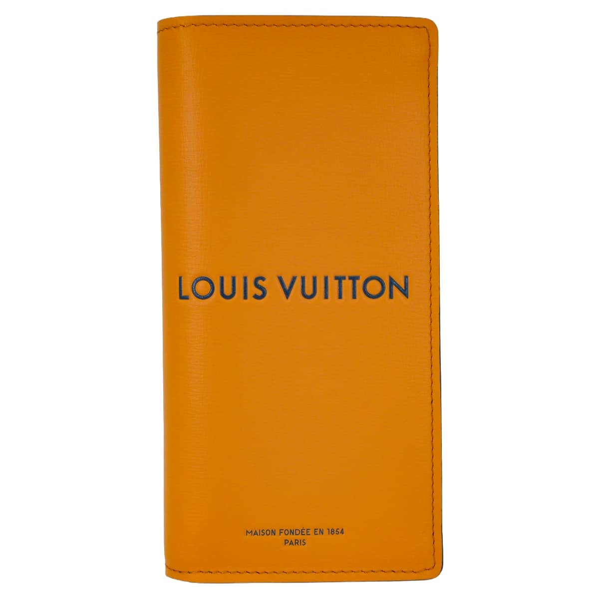 【渋谷並木橋店】LOUIS VUITTON ルイ・ヴィトン 長財布 ポルトフォイユブラザ 日本限定 サフランオレンジ カウハイドレザー シルバー金具 M2A555 新品未使用