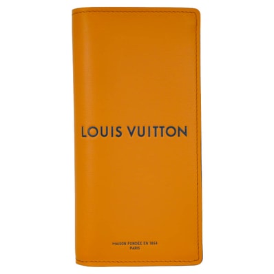 【渋谷並木橋店】LOUIS VUITTON ルイ・ヴィトン 長財布 ポルトフォイユブラザ 日本限定 サフランオレンジ カウハイドレザー シルバー金具 M2A555 新品未使用