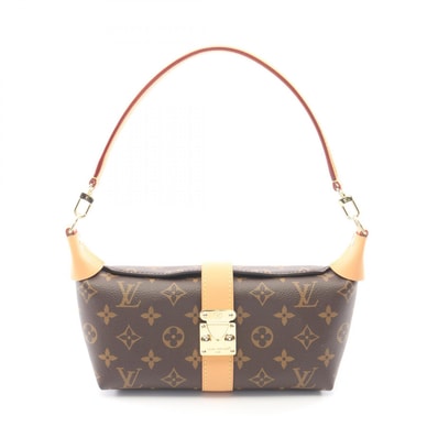 ルイ・ヴィトン LOUIS VUITTON ポシェット ミア ハンドバッグ バッグ PVCコーティングキャンバス レザー モノグラム レディース ブラウン系 M26191 【中古】