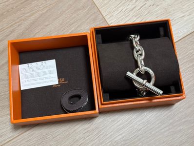 Hermes Chaine D'ancre TGM Bracelet "Silver"