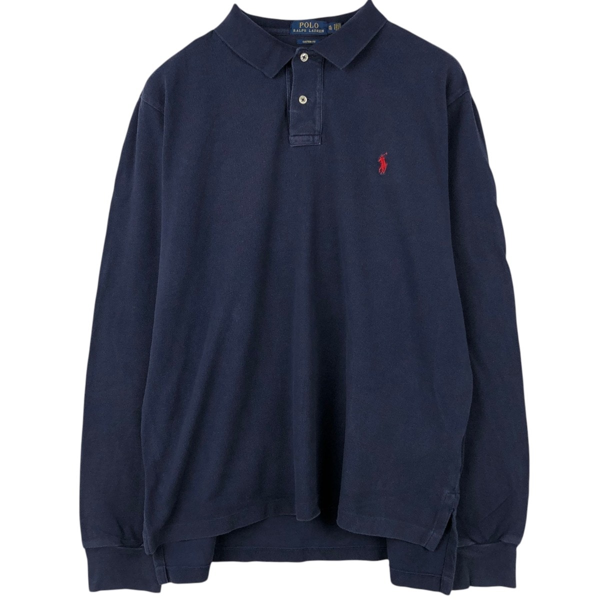 古着 ラルフローレン Ralph Lauren POLO RALPH LAUREN CUSTOM FIT 長袖 ポロシャツ メンズXL相当/eaa667151