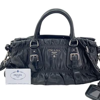 プラダ PRADA レザー 2WAY ショルダーバッグ【中古】