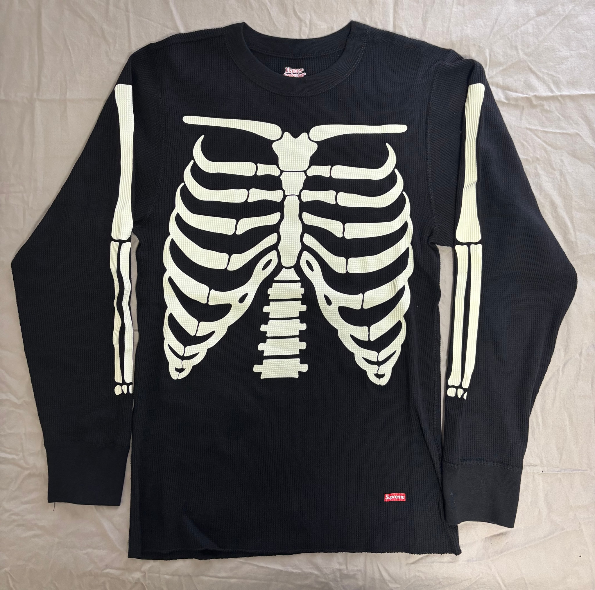 Supreme x Hanes Bones Thermal Crew (1 Pack) "Black"