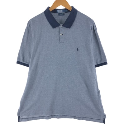 古着 ラルフローレン Ralph Lauren POLO by Ralph Lauren ヘリンボーン 半袖 ポロシャツ メンズXL相当/eaa563899