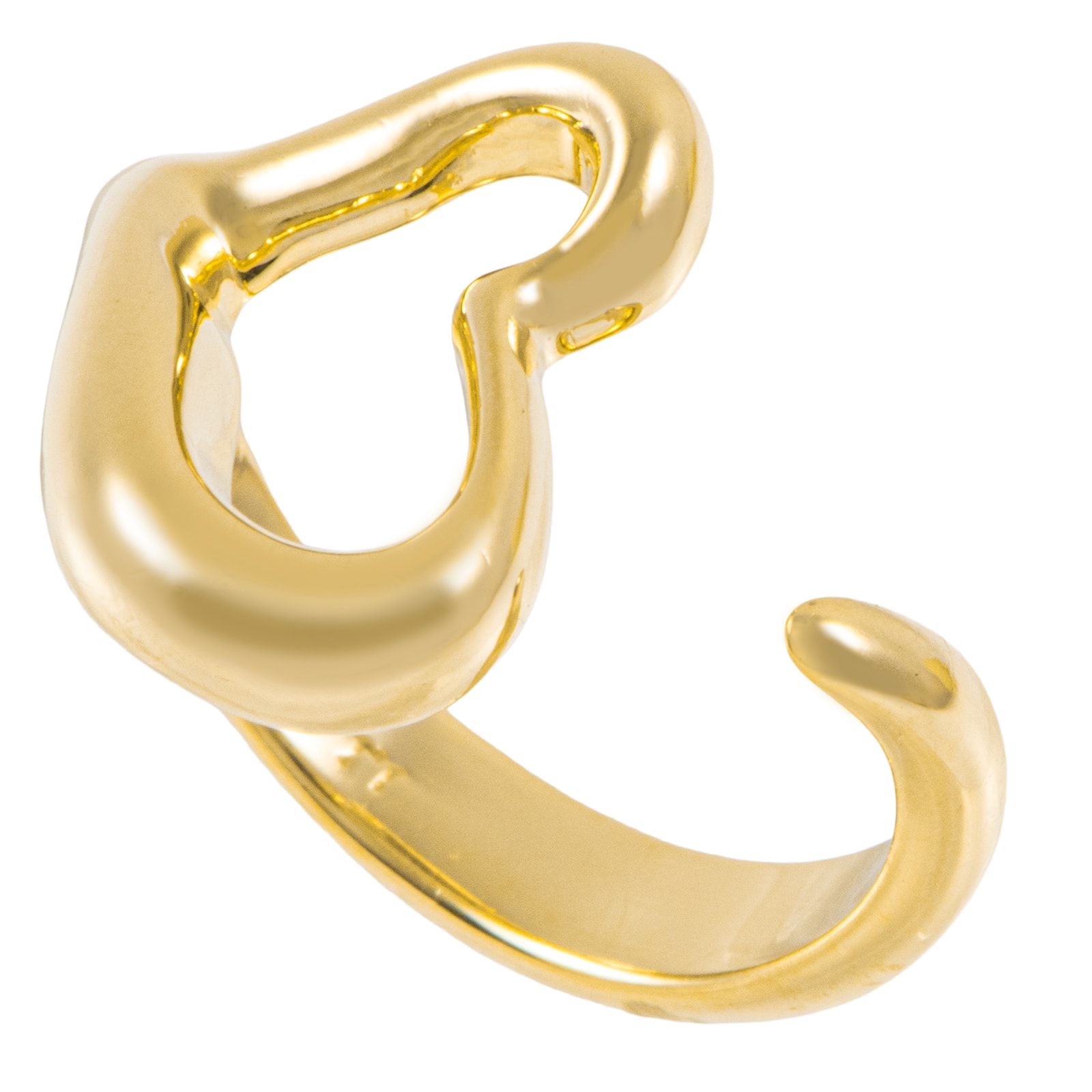 TIFFANY&Co. ティファニー オープンハート リング 指輪 11号 K18YG ゴールド【中古】