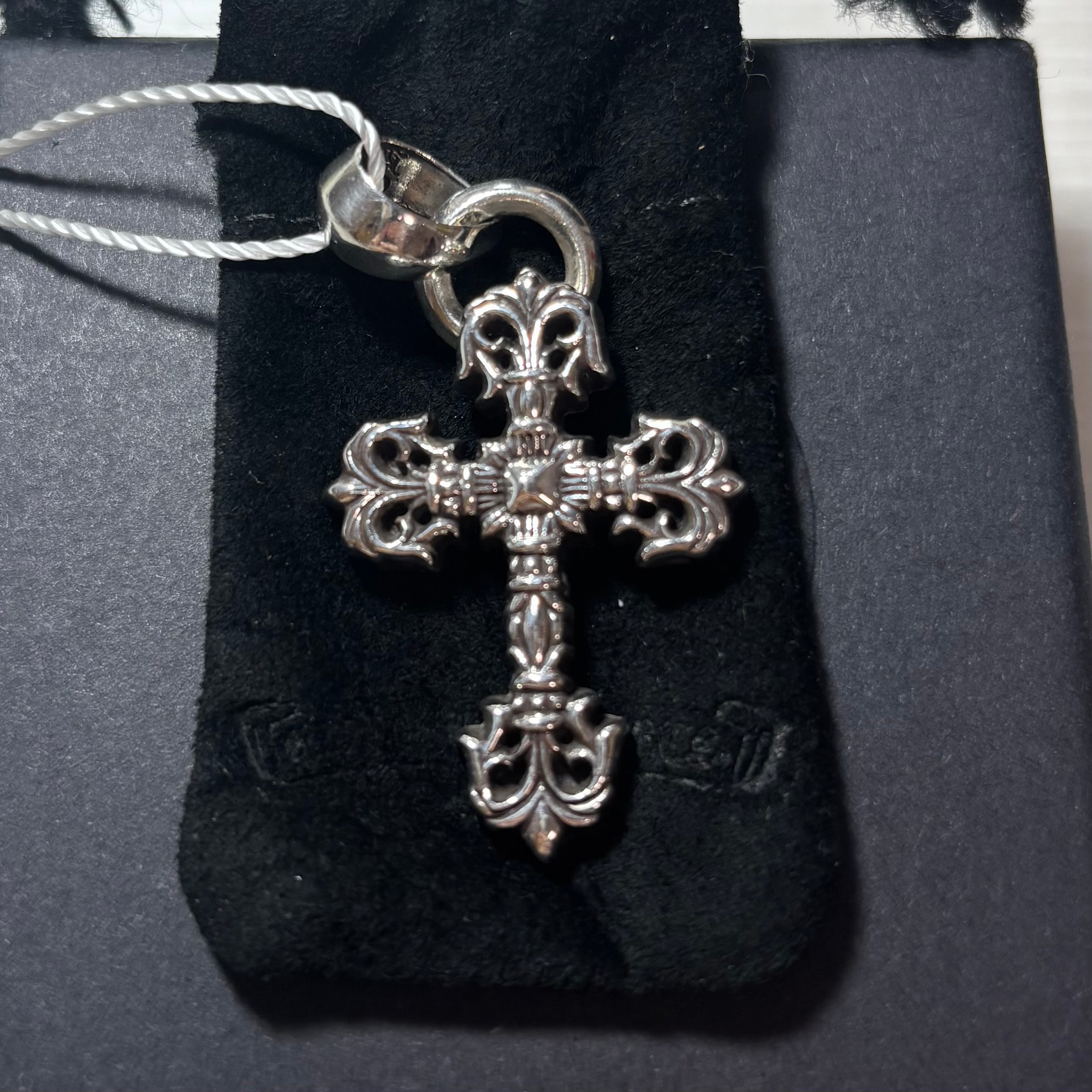 Chrome Hearts Filigree Cross Pendant XS with Plain Bail "Silver"