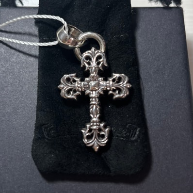 Chrome Hearts Filigree Cross Pendant XS with Plain Bail "Silver"