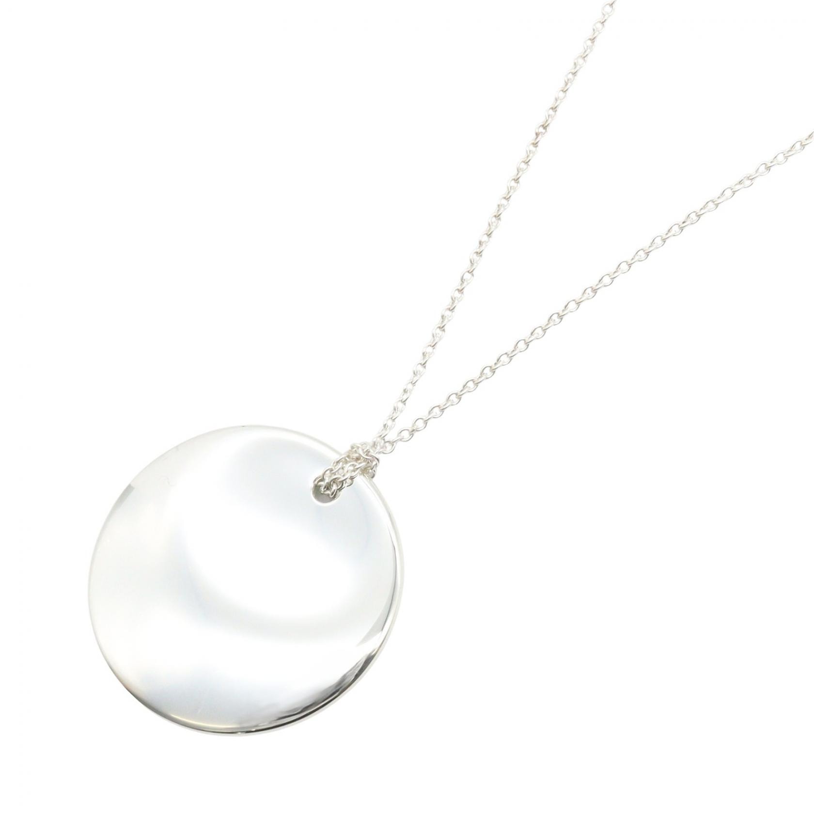 ティファニー TIFFANY&CO サークルプレート ネックレス ネックレス ジュエリー シルバー925 レディース シルバー系 【中古】