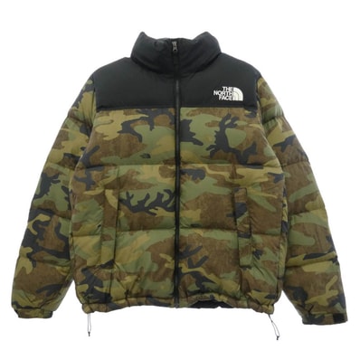 THE NORTH FACE ノースフェイス 22AW ND92235 NOVELTY NUPTSE JACKET ノベルティ ヌプシ カモフラージュ 迷彩柄 ダウン ジャケット マルチカラー系 XL【中古】