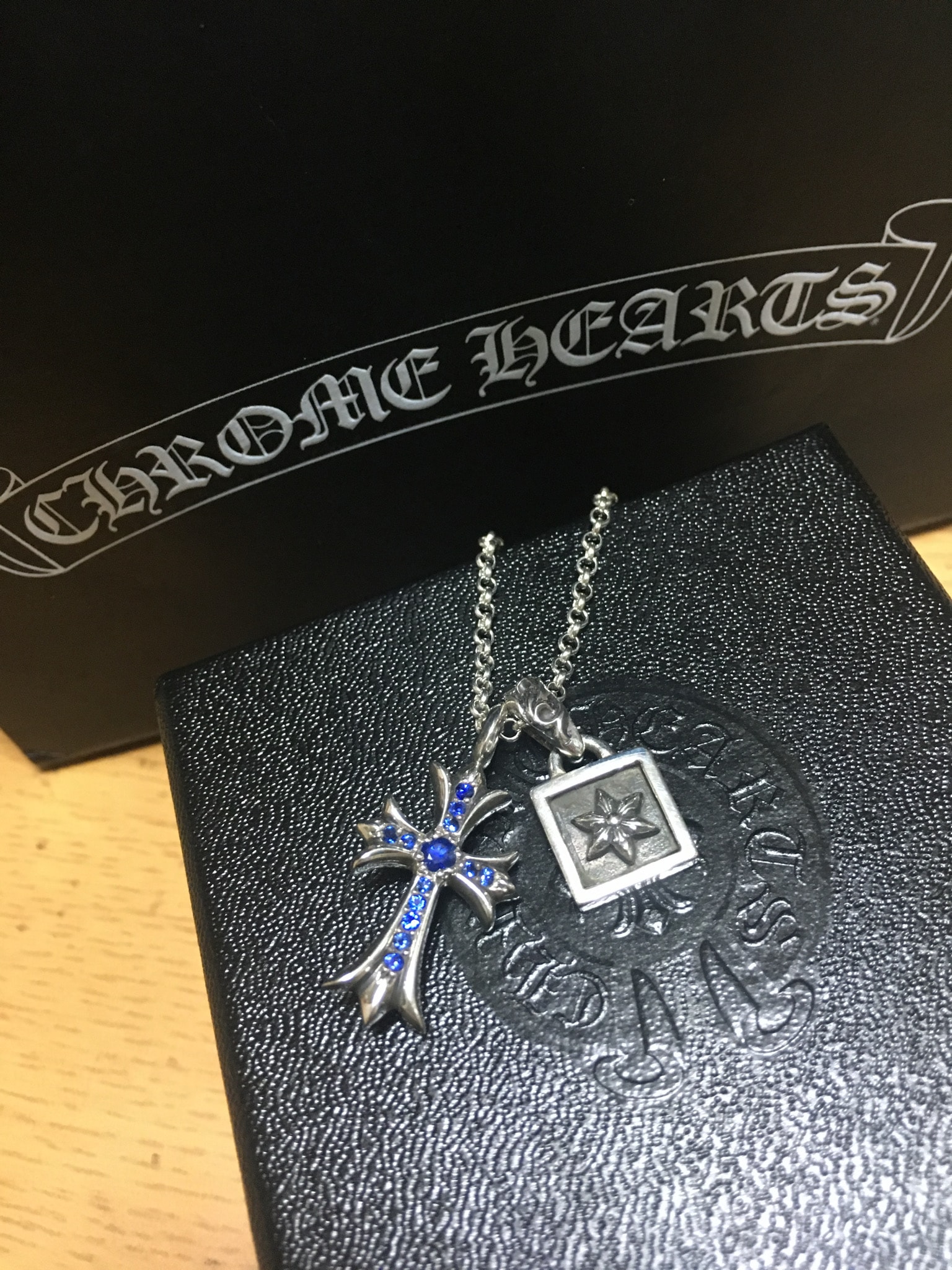 Chrome Hearts TNY CRSF P SAP "Silver/Blue"