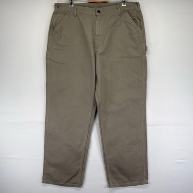 古着 カーハート Carhartt ダック パンツ ダックペインターパンツ 作業着 ワーク 大きいサイズ w40 L32 ベージュ系 メンズ