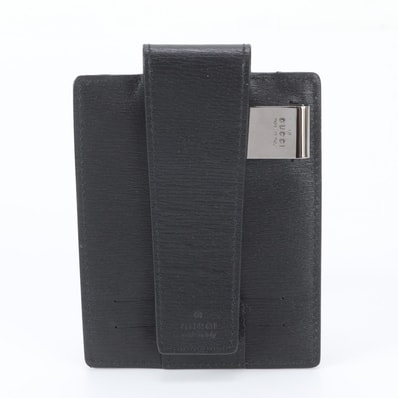 ■美品 グッチ マネークリップカードケース レザー
