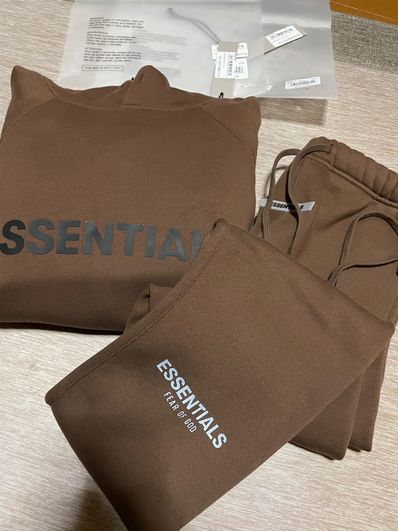 FEAR OF GOD ESSENTIALS / SSENSE 3D Silicon Applique Pullover Hoodie "Rain Drum"