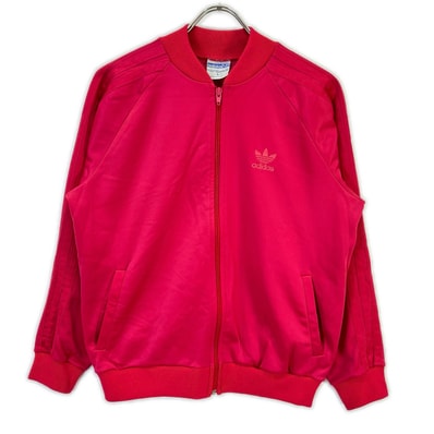 アディダス 70's~80's ピンク USA製 ジップアップブルゾン L