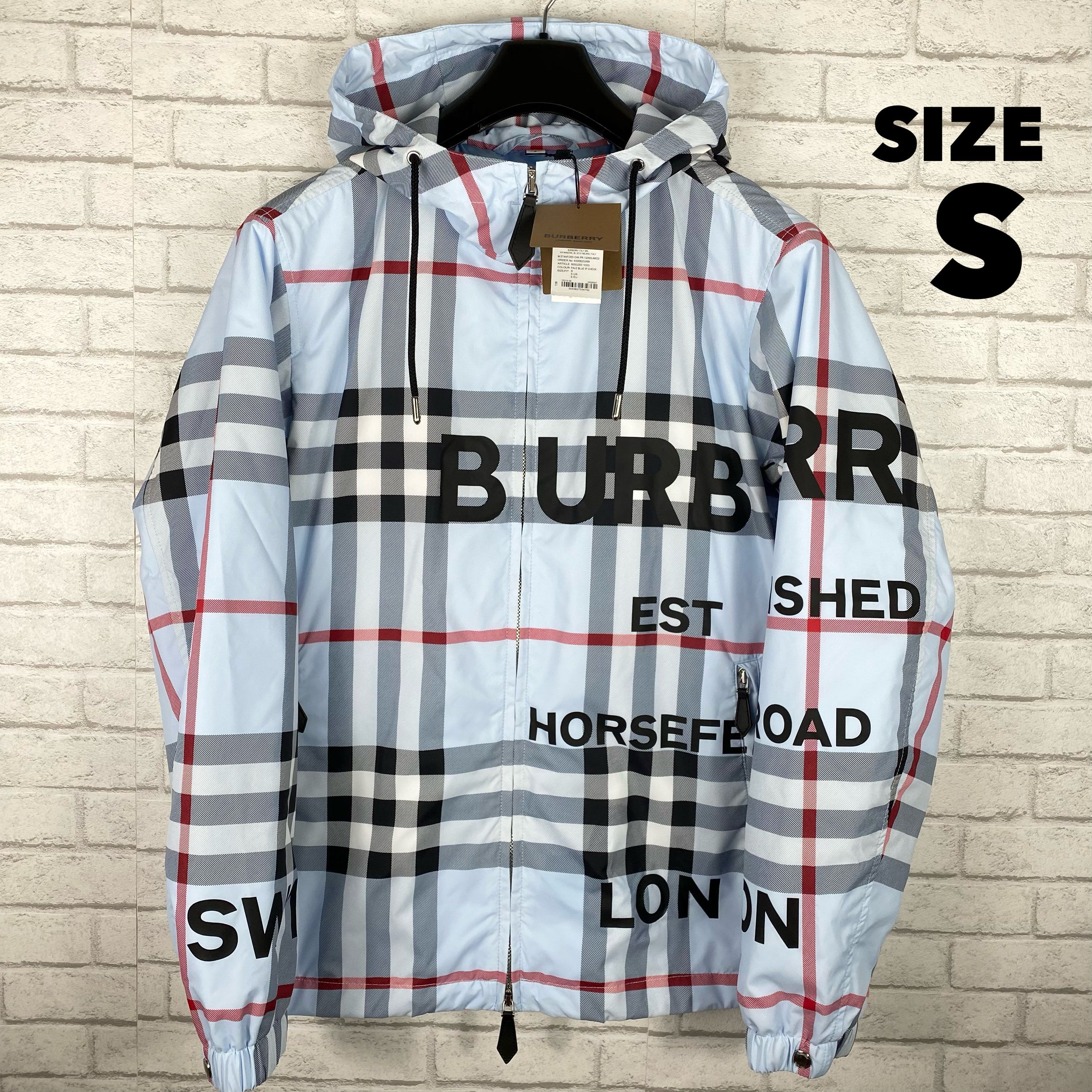 新品 100%本物 【S】Burberry ナイロンジャケット バーバリー