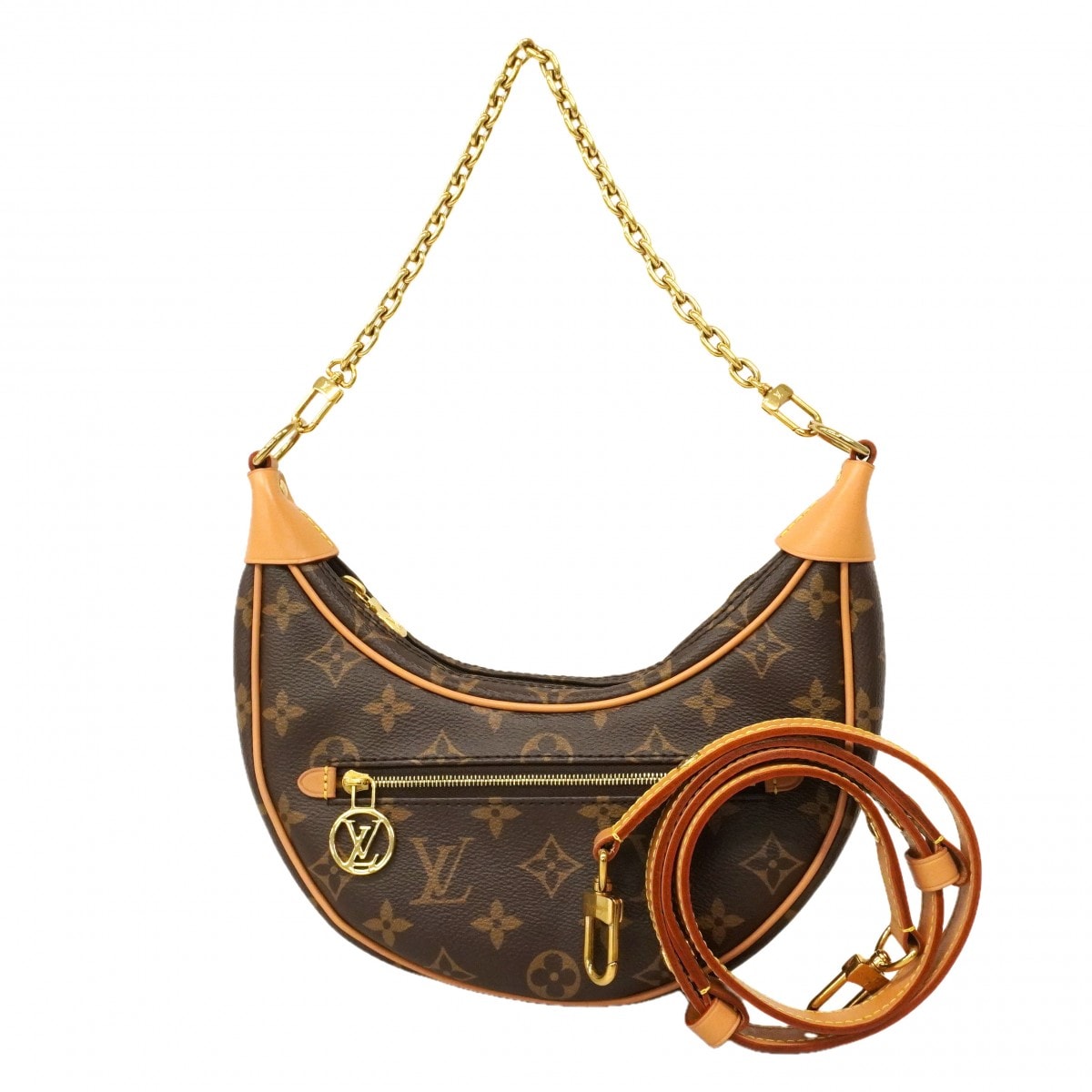 ★最終価格【6cd5542-h】ルイヴィトン ハンドバッグ モノグラム ループ M81098 ブラウン 2wayバッグ【中古】レディース