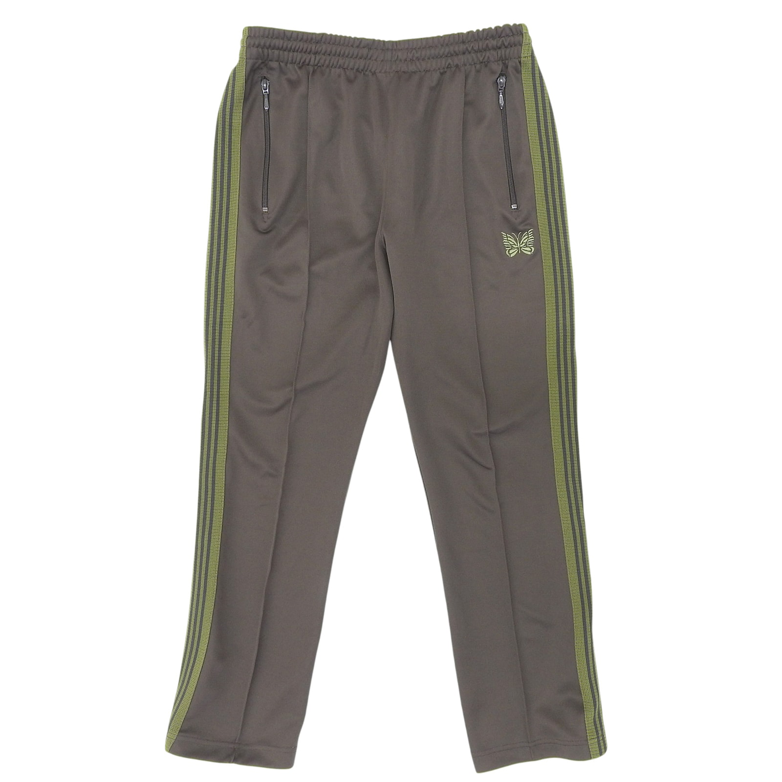 NEEDLES Narrow Track Pant - Poly Smooth "Olive"