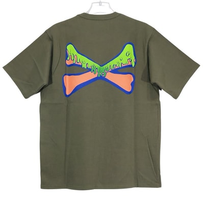新品同様 WTAPS ダブルタップス x MIN-NANO ミンナノ 19SS SLIMY BONES.DESIGN SS 01/TEE.COTTON.MIN-NANO 191ATMID-CSM01S スライミー ボーンズ Tシャツ サイズ01(S)